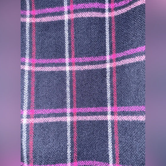 Talbots Pink and Navy Plaid Skirt - Picture 2 of 5